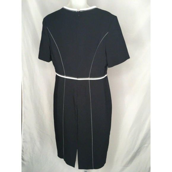 M&S British NWOT Navy Pencil Dress US8 - Picture 6 of 11